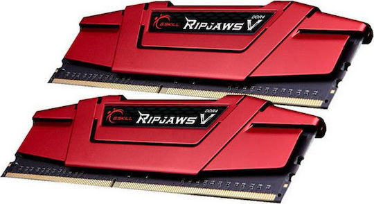 G.Skill Ripjaws V DDR4 16GB RAM με 2x8GB Modules και Ταχύτητα 2133 για Desktop