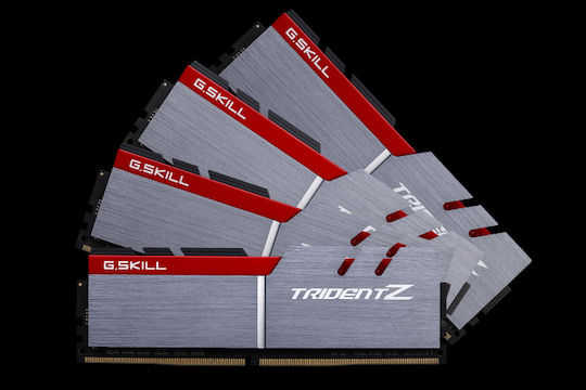 G.Skill Trident Z DDR4 32GB RAM με 4x8GB Modules και Ταχύτητα 3200 για Desktop