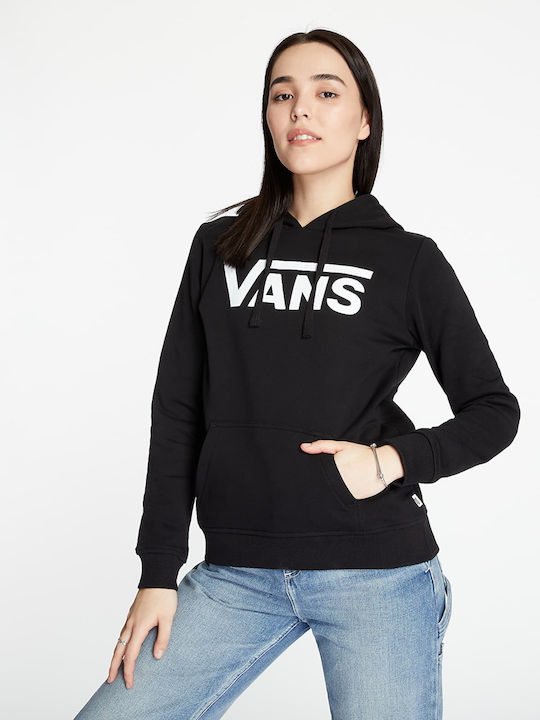 Classic V Women's Sweatshirt Hooded Black