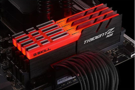 G.Skill Trident Z RGB 64GB DDR4 RAM mit 4 Modulen (4x16GB) und Geschwindigkeit 3200 für Schreibtisch