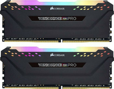 Corsair Vengeance RGB Pro 16GB DDR4 RAM με 2 Modules (2x8GB) και Ταχύτητα 4000 για Desktop