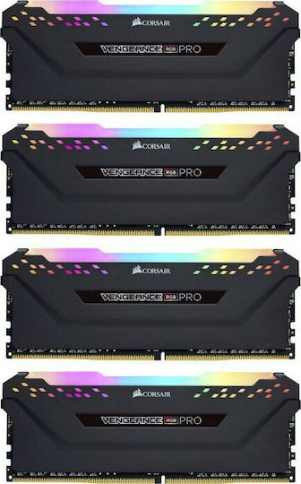 Corsair Vengeance RGB Pro 32GB DDR4 RAM with 4 Modules (4x8GB) and 2666 Speed for Desktop