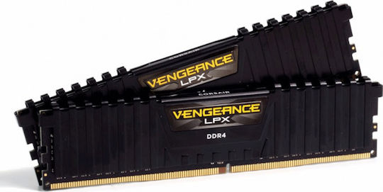 Corsair Vengeance LPX DDR4 32GB RAM με 2x16GB Modules και Ταχύτητα 3000 για Desktop
