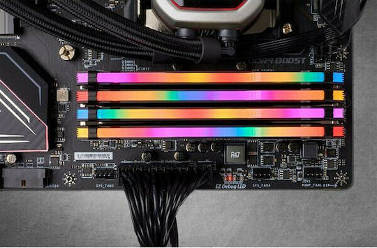 Corsair Vengeance RGB Pro DDR4 32GB RAM με 4x8GB Modules και Ταχύτητα 3600 για Desktop