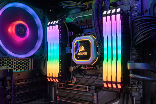 Corsair Vengeance RGB Pro DDR4 32GB RAM με 2x16GB Modules και Ταχύτητα 2666 για Desktop