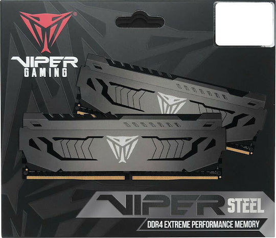 Patriot Viper Steel 16GB DDR4 RAM με Modules (2x8GB) και