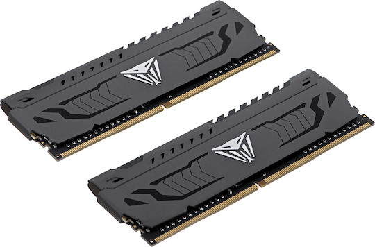 Patriot Viper Steel DDR4 16GB RAM με 2x8GB Modules και Ταχύτητα 3600 για Desktop