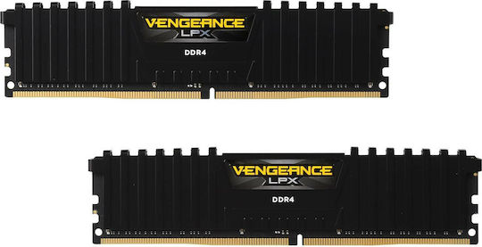 Corsair Vengeance Lpx DDR4 64GB RAM με 2x32GB Modules και Ταχύτητα 3200 για Desktop