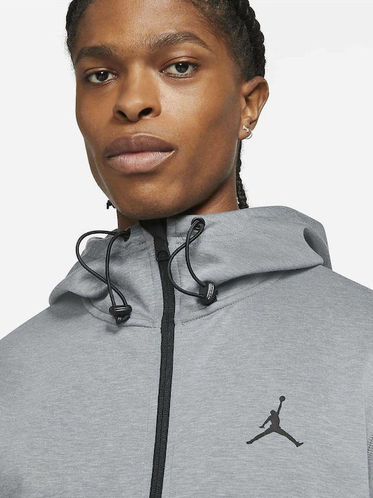 Dri-Fit Sweatshirt with Hood Gray