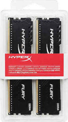 HyperX Fury 16GB DDR4 RAM cu 2 module (2x8GB) și Viteză 3200