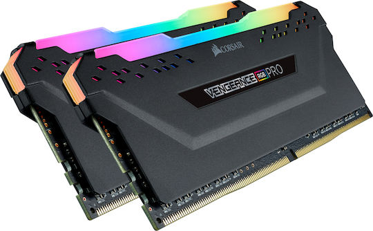 Corsair Vengeance RGB Pro 16GB DDR4 RAM с 2 модула (2x8GB) и Скорост 3200 за Настолен Компютър