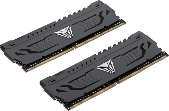 Patriot Viper Steel 64GB DDR4 RAM cu 2 module (2x32GB) și Viteză 3200 pentru Desktop