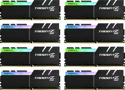 G.Skill Trident Z Rgb 256GB DDR4 RAM με 8 Modules (8x32GB) και Ταχύτητα 3600 για Desktop