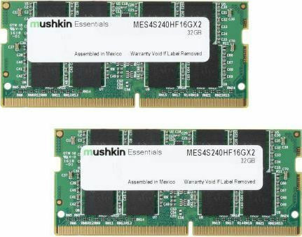 Mushkin Essentials 64GB DDR4 RAM with 2 Modules (2x32GB) and 3200 Speed for Laptop