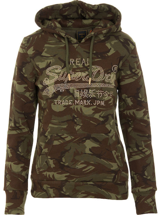Luster Hood Women's Sweatshirt Hooded ARMY