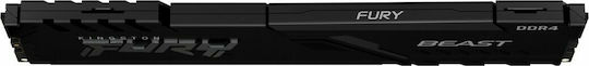 Kingston Fury Beast DDR4 16GB RAM με 2x8GB Modules και Ταχύτητα 3600 για Desktop