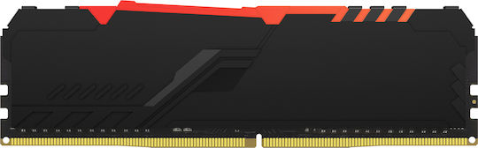 Kingston Fury Beast RGB 16GB DDR4 RAM с 2 модула (2x8GB) и Скорост 3200 за Настолен Компютър