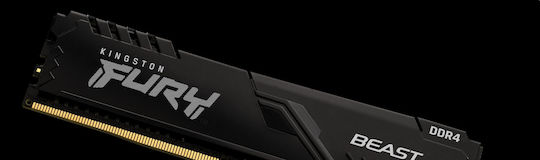 Kingston Fury Beast DDR4 με Module 1x8GB και Ταχύτητα 3600 για Desktop