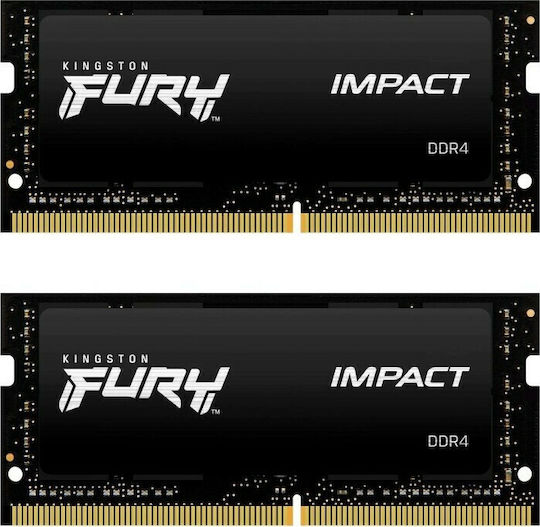 Kingston Fury Impact DDR4 64GB RAM with 2x32GB Modules and Speed 3200 for Laptop
