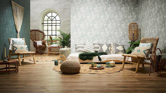 Tapete New Walls Vinyl Grün L1000xB53cm Waschbar 373964