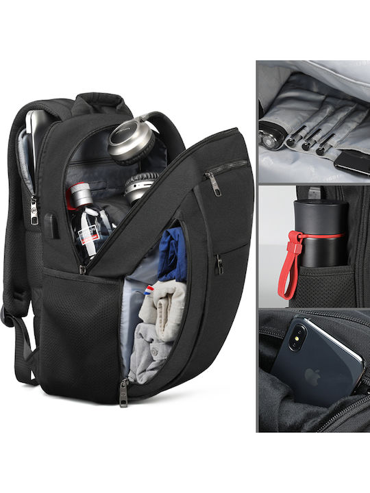 Tigernu Backpack Urban B3221 Τσάντα για Laptop 15.6" με Θύρα USB σε Μαύρο χρώμα