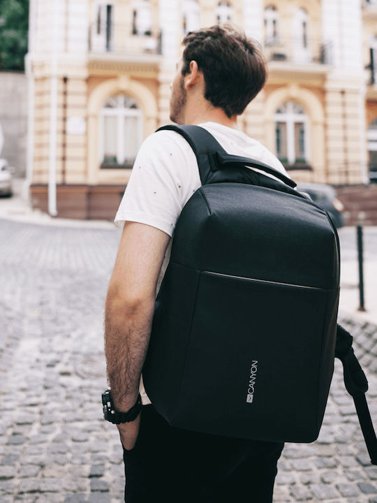 Canyon CNS-CBP5BG9 Geantă Rucsac Impermeabilă Pentru Laptop 15.6" Cu Port USB În Culoare Gri