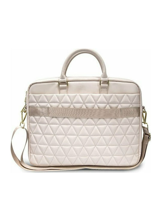 Guess Quilted Shoulder / Handheld Bag for 15" Laptop Pink