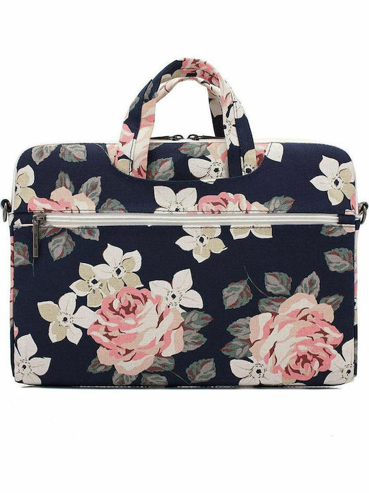 Canvaslife Τσάντα Ώμου / Χειρός για Laptop 14" Navy Rose