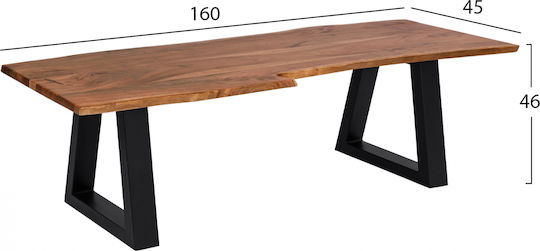 Πάγκος Τραπεζαρίας Montana Slim 160x45x46εκ. Ακακία Πάγκος Τραπεζαρίας Montana Slim 160x45x46εκ. Ακακία