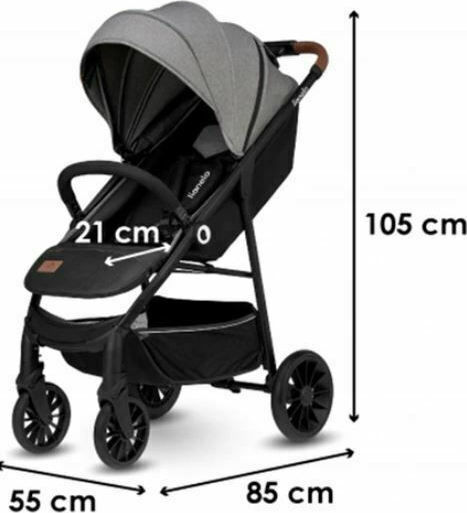 Lionelo Zoey Adjustable Baby Stroller Suitable for Newborn Green Forest 8.4kg