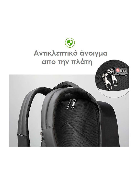 Tigernu T-B3599 Τσάντα Πλάτης για Laptop 15.6" με Θύρα USB σε Μαύρο χρώμα