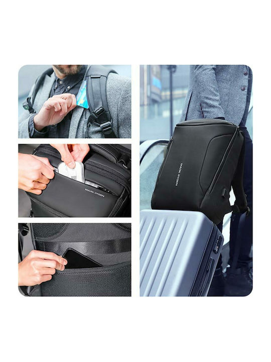 Mark Ryden MR9031Y Αδιάβροχη Τσάντα Πλάτης για Laptop 15.6" με Θύρα USB σε Μαύρο χρώμα