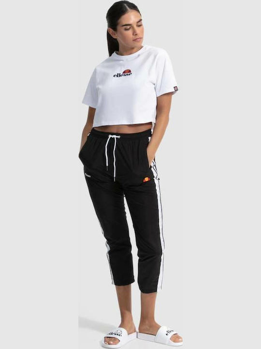 Fireball Women's Athletic Crop Top Short Sleeve White