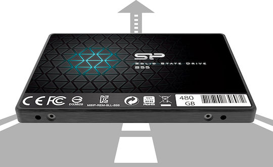 Silicon Power Slim S55 SSD 480GB 2.5'' Type With SATA III Connection SP480GBSS3S55S25