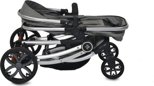 Cangaroo Polly Adjustable 3 in 1 Baby Stroller Suitable for Newborn Black 12kg