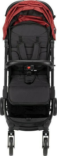 Interbaby Καρότσι Μωρού Kατάλληλο από 6+ Mηνών Black/Red 6kg