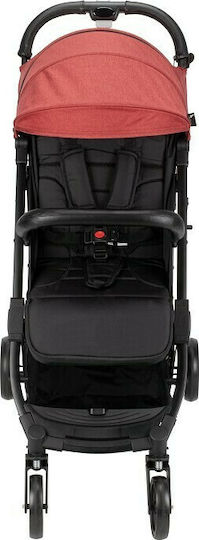 Interbaby Καρότσι Μωρού Kατάλληλο από 6+ Mηνών Black/Red 6kg