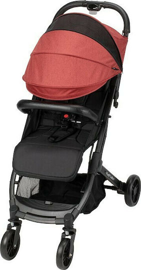 Interbaby Καρότσι Μωρού Kατάλληλο από 6+ Mηνών Black/Red 6kg