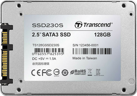 Transcend SSD230S 128GB 2.5'' Type With SATA III Connection TS128GSSD230S