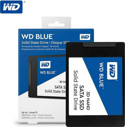 Western Digital Blue 3D SSD 500GB τύπου 2.5'' με σύνδεση SATA III WDS500G2B0A Bulk