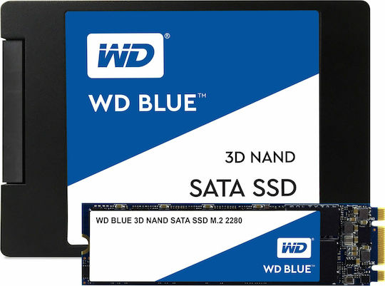 Western Digital Blue 3D SSD 500GB τύπου 2.5'' με σύνδεση SATA III WDS500G2B0A Bulk