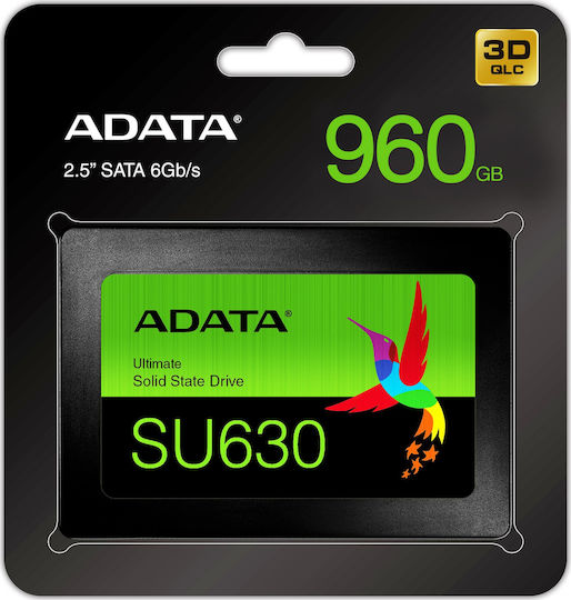 Adata Ultimate SU630 SSD 480GB 2.5'' Type with SATA III Connection ASU630SS-480GQ-R