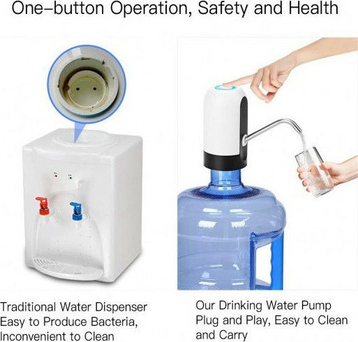 Battery Water Pump for Kitchen Made of Silver Plastic