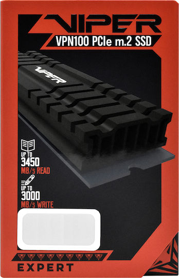 Patriot Viper VPN100 SSD 1TB τύπου M.2 με σύνδεση PCI Express 3.0 και Ψύκτρα VPN100-1TBM28H