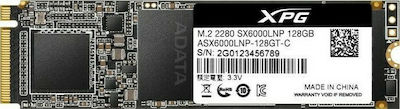 Adata XPG SX6000 Lite SSD 128GB τύπου M.2 με σύνδεση PCI Express 3.0 ASX6000LNP-128GT-C