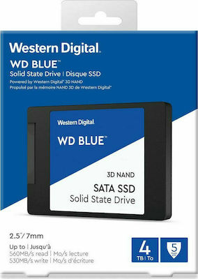Western Digital Blue 3D SSD 4TB τύπου 2.5'' με σύνδεση SATA III WDS400T2B0A