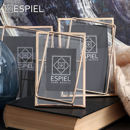Espiel Metallic Photo Frame With Gold Frame