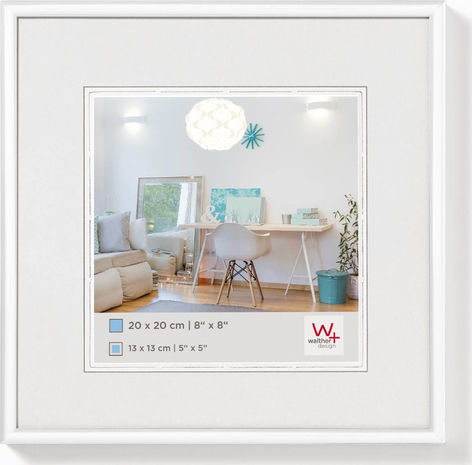 Walther Plastic Photo Frame with White Frame