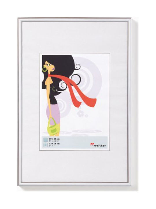 Walther Plastic Photo Frame with Silver Frame