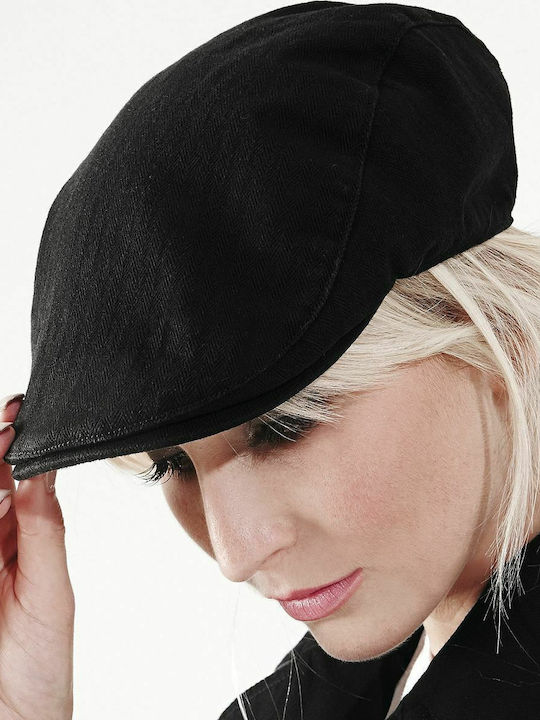 Beechfield B626 Men's Flat Cap Black